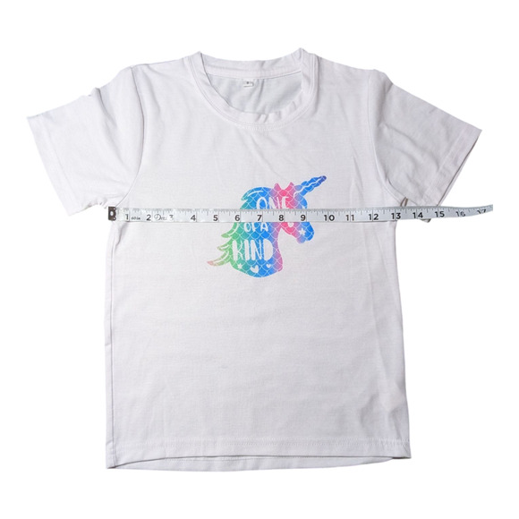 Set Of 3 Girls Shirts-Unicorns and Shark -Sz 6x Colorful Graphics Well Cared For - Picture 6 of 12